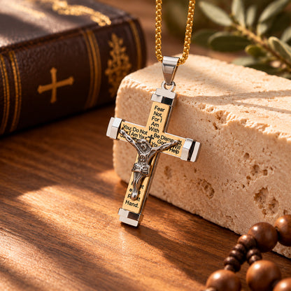 Fear Not Christian Crucifix Necklace | Amen Artisian