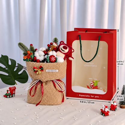 Christmas Teddy Bear Gift Bouquet