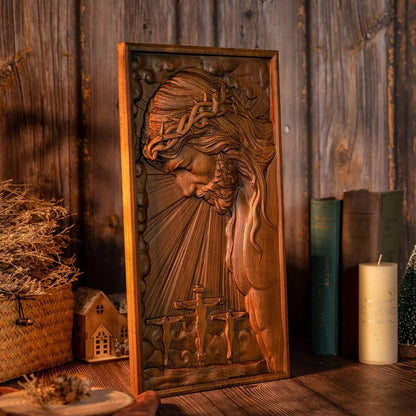 Jesus of the Passion Wood Caring