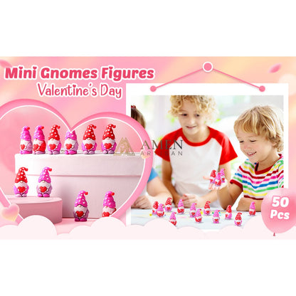 Valentine's Day Mini Gnome Heart Ornaments Amen Artisan