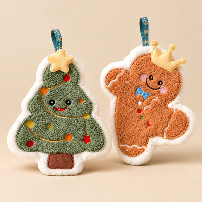 Gingerbread Christmas Hanging Hand Towel
