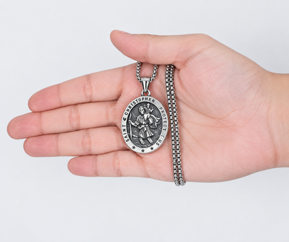 【DEAL TODAY】St. Christopher Traveler Medal Necklace