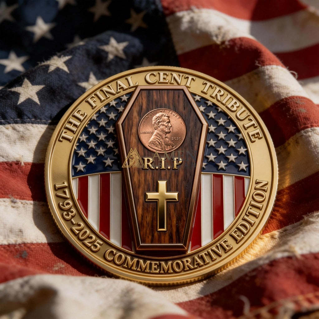 Jesus & The Last Cent Tribute Commemorative Coin Amen Artisan