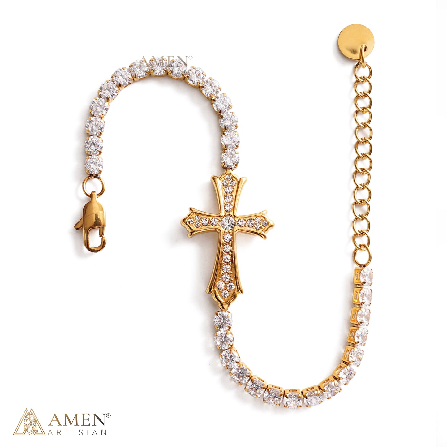 【DEAL TODAY】Faith Reminder Cross Bracelet with Adjustable Chain