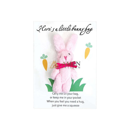 Cuddly Bunny Pocket Hug Charm Amen Artisan