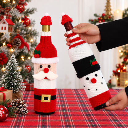 Santa Claus Christmas Bottle Cover