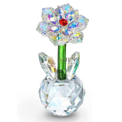 Crystal-Colored Sunflower Figurine Amen Artisan
