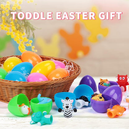 Prefilled Easter Eggs with Animal Finger Puppets Easter Egg Gift Set Amen Artisan