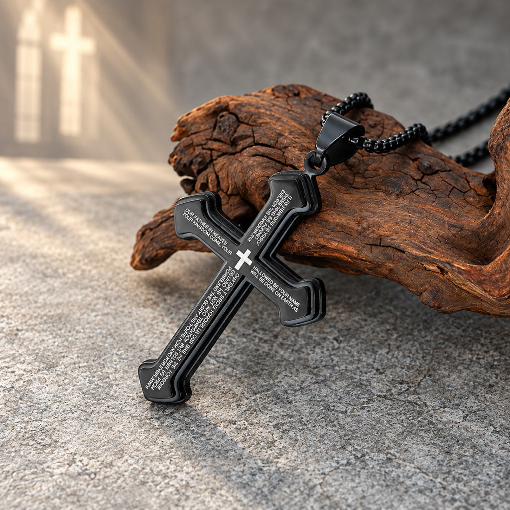 【LIMITED-TIME 50% OFF】Lord’s Prayer Cross Pendant