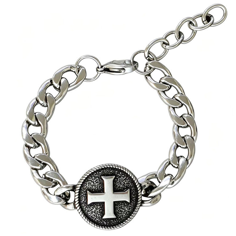 St. Benedict Medal Curb Chain Bracelet