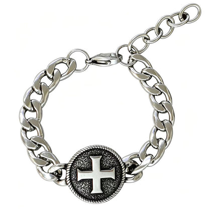 St. Benedict Medal Curb Chain Bracelet