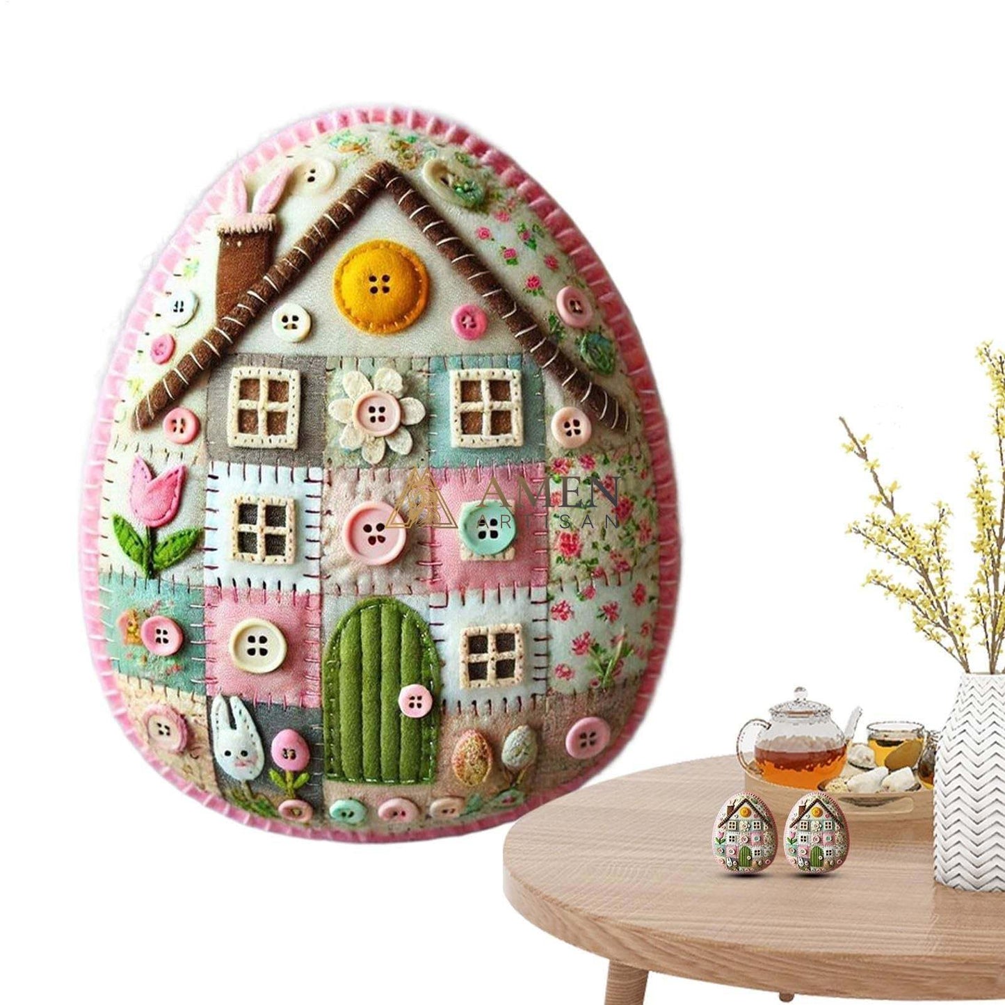 Easter Felt Egg Ornaments Amen Artisan