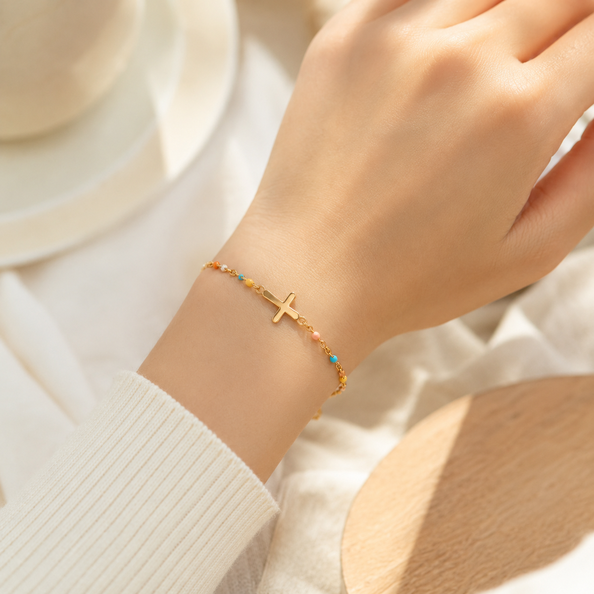 【DEAL TODAY】Colors of Faith Cross Bracelet