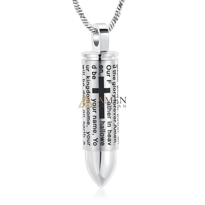 Cross Prayer Urn Pendant Necklace Amen Artisan