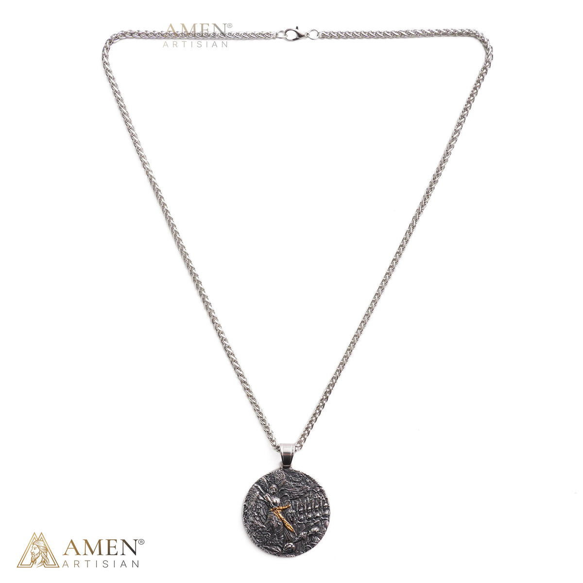 Carry a Powerful Reminder of Faith & Protection — St. Michael Sword Necklace