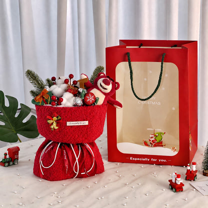 Christmas Teddy Bear Gift Bouquet