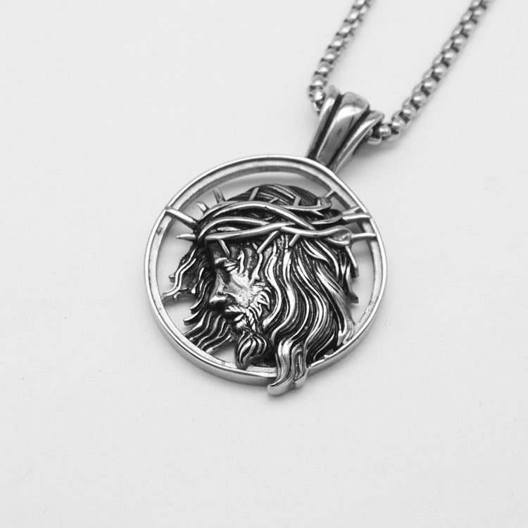 Jesus Crown of Thorns Pendant Necklace