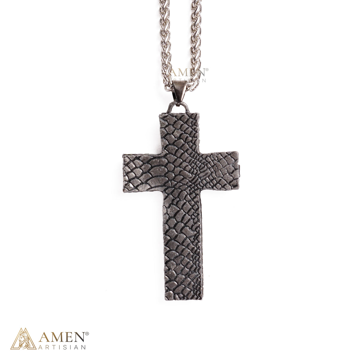Vintage Hidden Compartment Cross Necklace