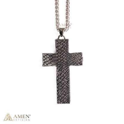 Vintage Hidden Compartment Cross Necklace