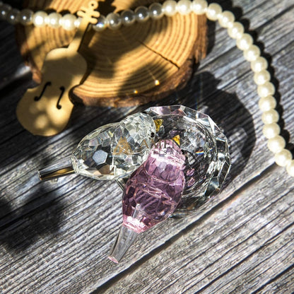 Crystal Bird Figurine  Amen Artisan