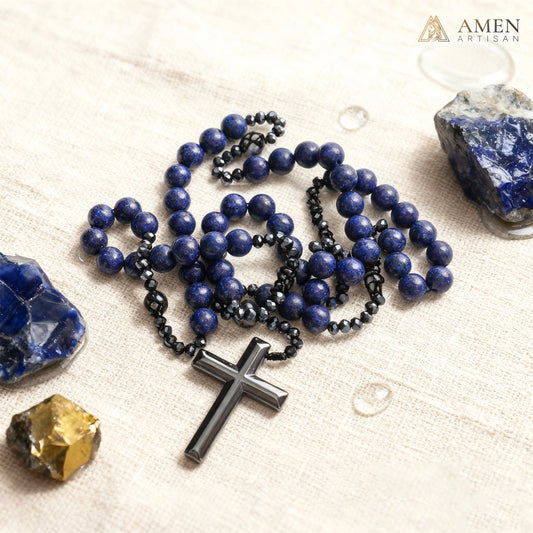 Lapis Lazuli Rosary Amen Artisan