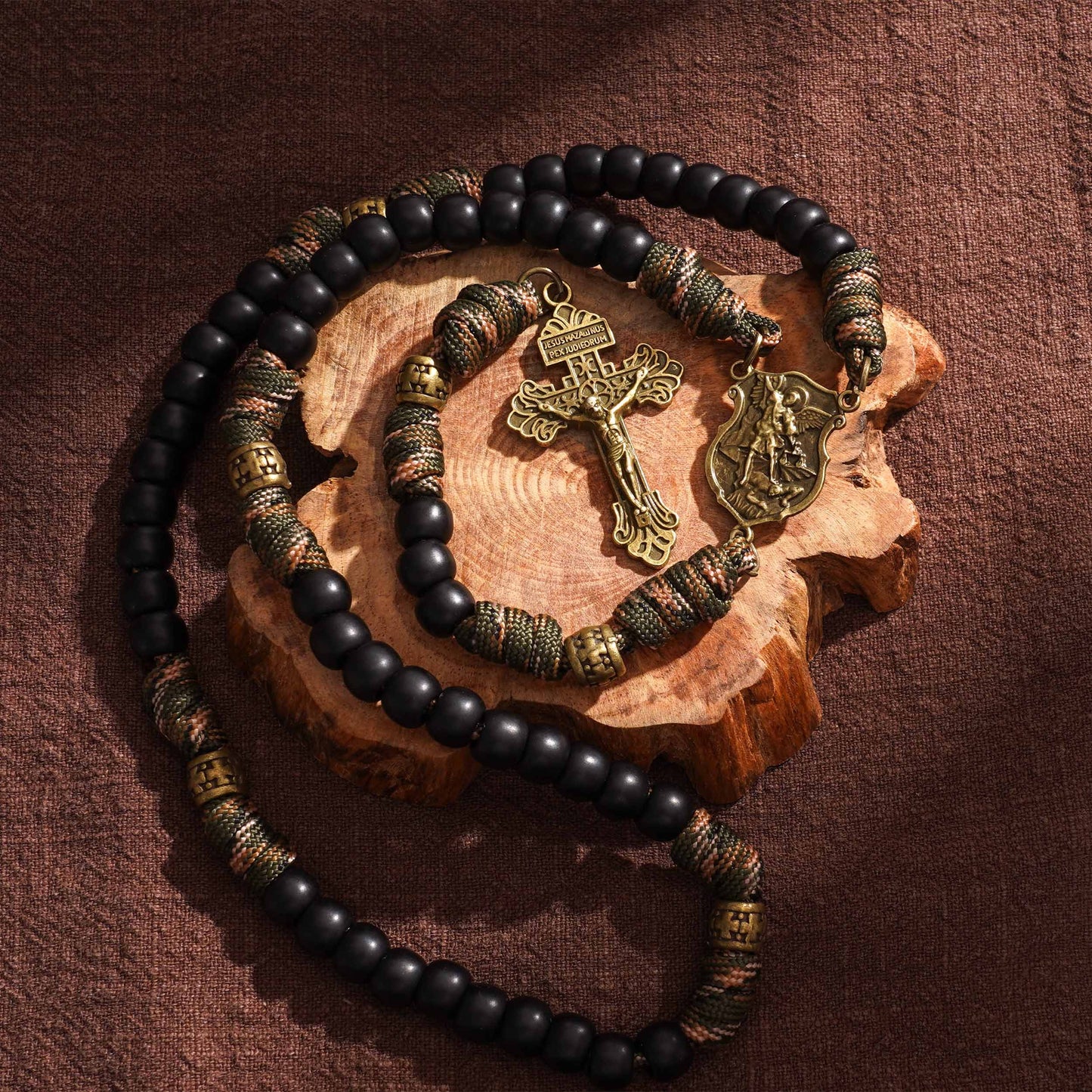 【Deal Today】Tactical Paracord Rosary – St. Michael Protection & Rugged Faith