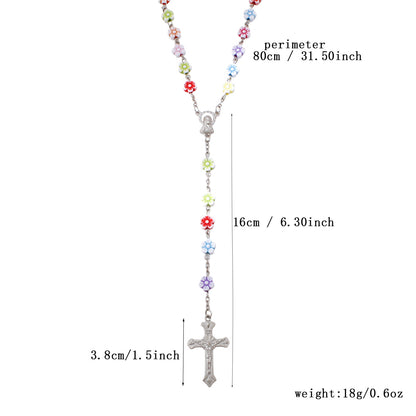 Colorful Cherry Blossom Beads Rosary
