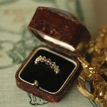 $0.99 Deal - Gold Inlaid Zircon Ring
