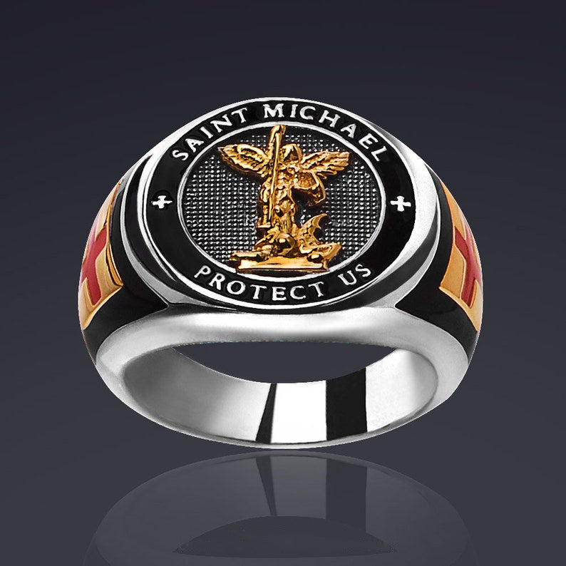 $0.99 Deal - Amen Artisan Saint Michael Ring