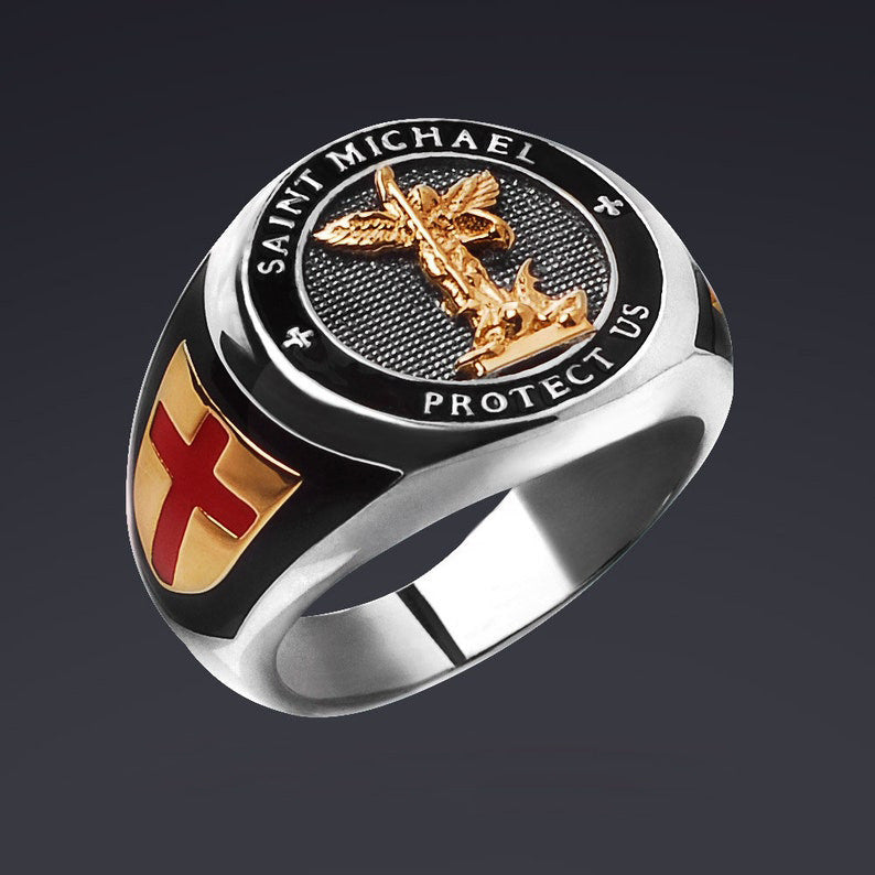 $0.99 Deal - Amen Artisan Saint Michael Ring