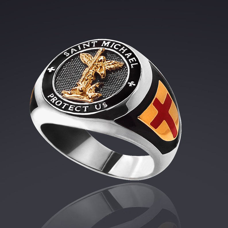 $0.99 Deal - Amen Artisan Saint Michael Ring