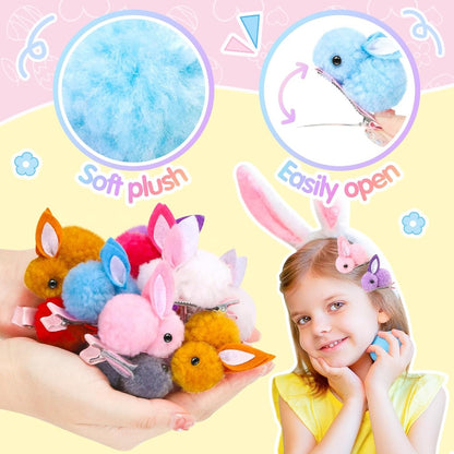 Prefilled Easter Eggs with Easter Eggs Bunny Hair Clip Gift Set Amen Artisan