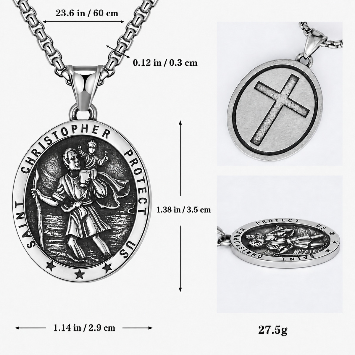 【DEAL TODAY】St. Christopher Traveler Medal Necklace