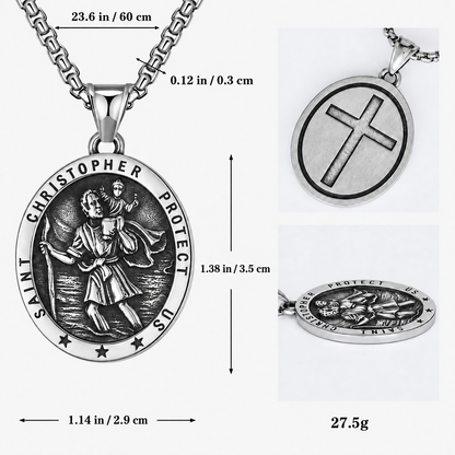 【DEAL TODAY】St. Christopher Traveler Medal Necklace