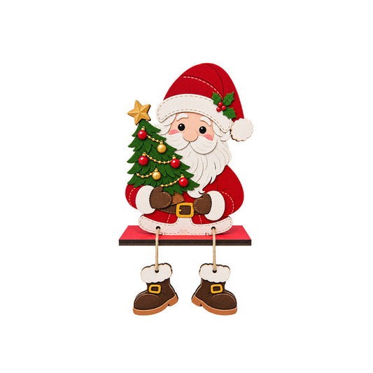The Merry Christmas Crew — Wooden Shelf Sitters | Amen Artisian