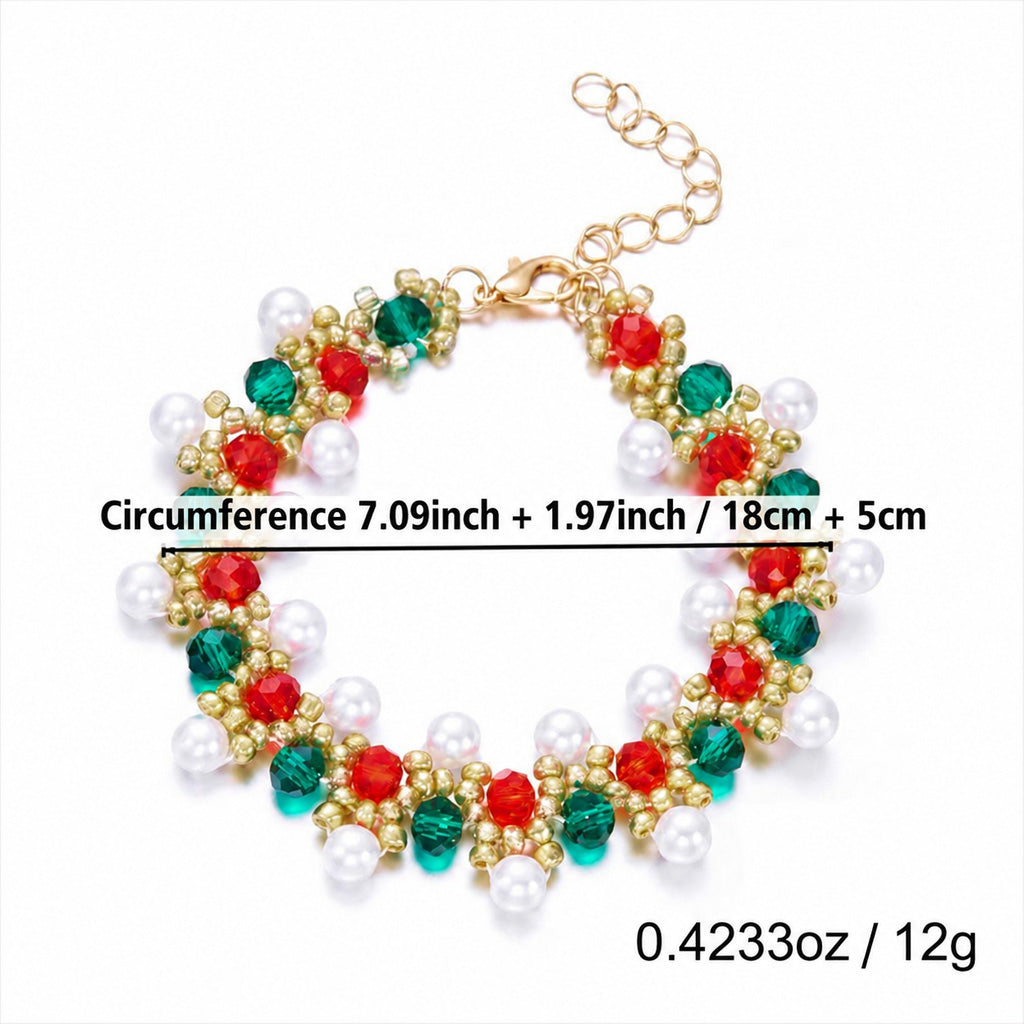 Christmas Beaded Bracelet