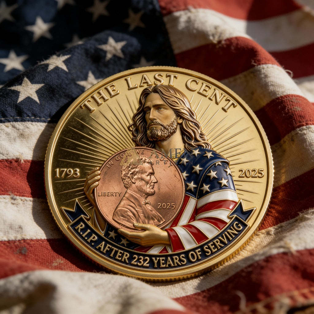Jesus & The Last Cent Tribute Commemorative Coin Amen Artisan