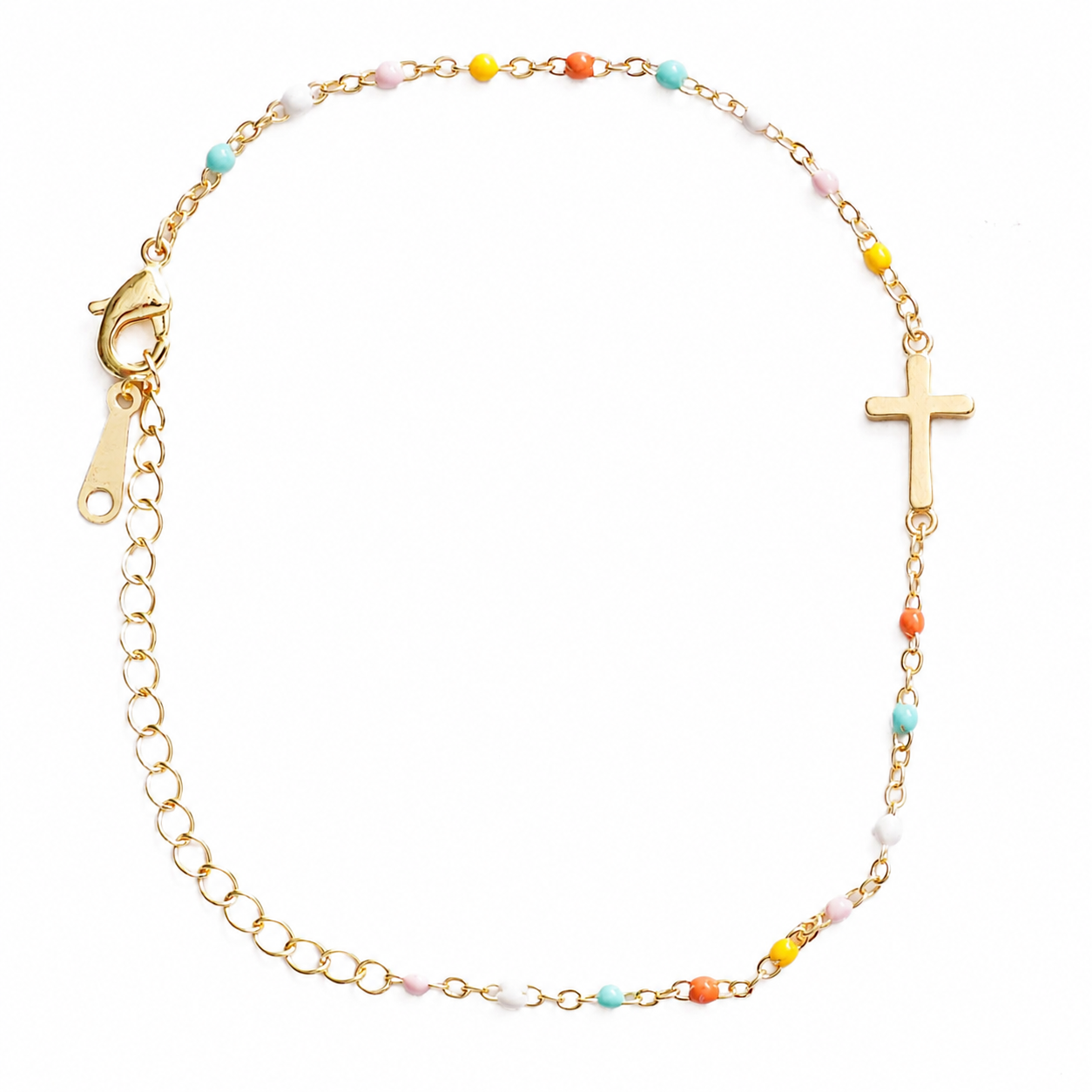 Colors of Faith Cross Bracelet