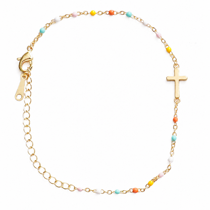 Colors of Faith Cross Bracelet