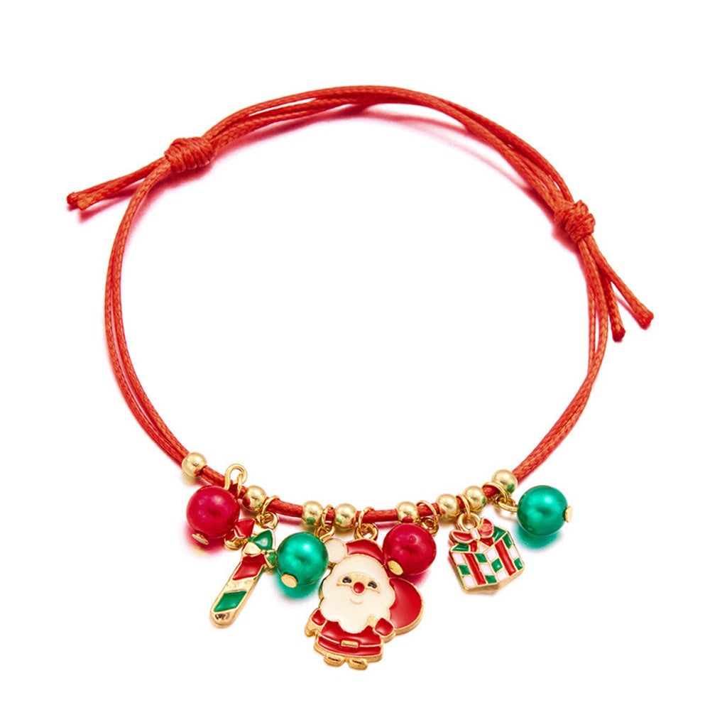 Adjustable Christmas Charm Bracelet