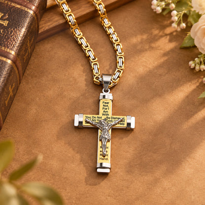 Fear Not Christian Crucifix Necklace | Amen Artisian