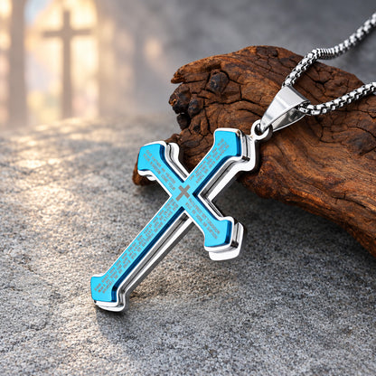 【LIMITED-TIME 50% OFF】Lord’s Prayer Cross Pendant