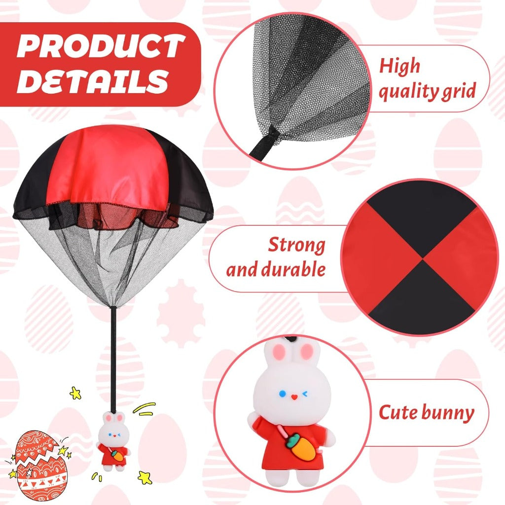 Prefilled Easter Eggs with Colorful Bunny Parachute Easter Egg Gift Set Amen Artisan