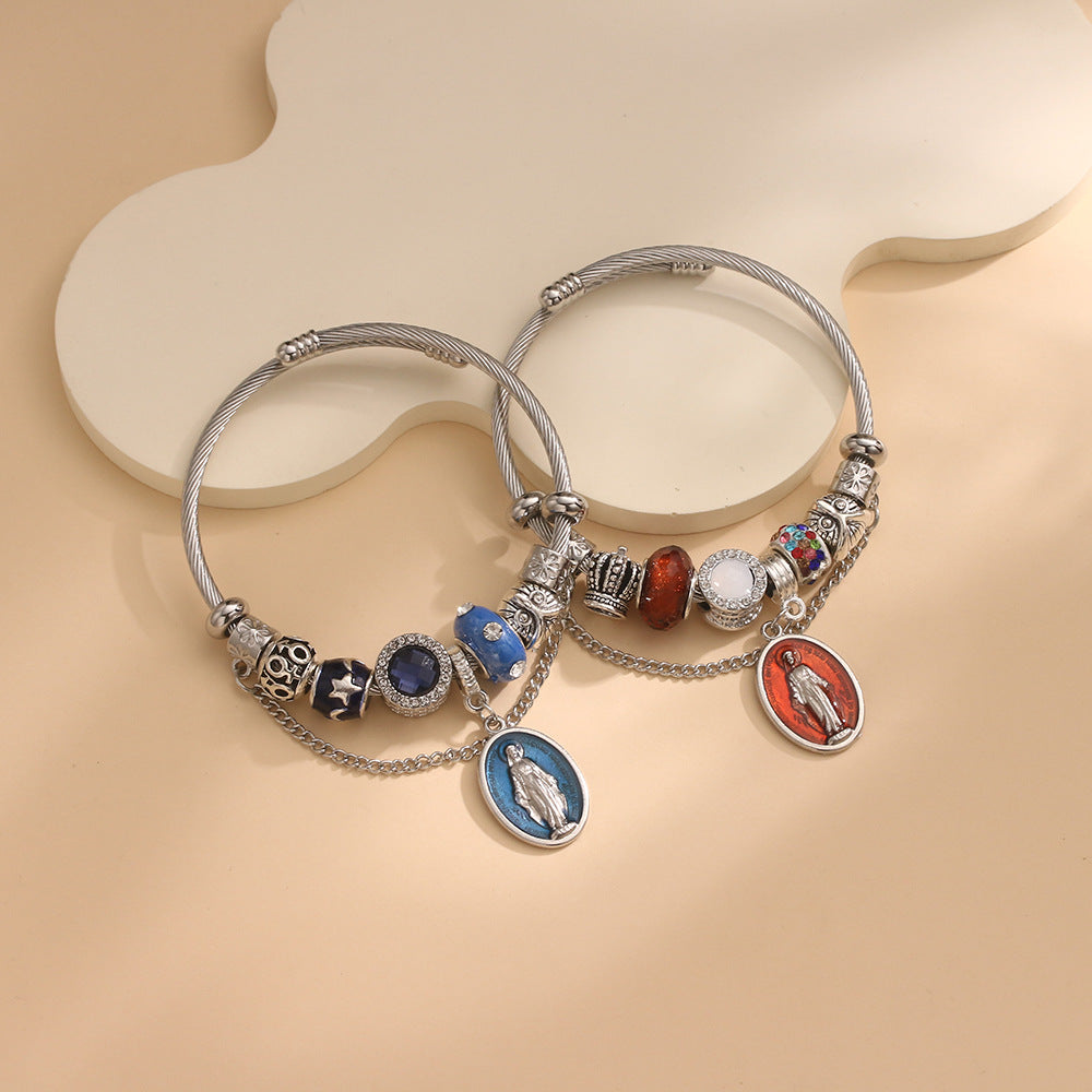 $0.99 Deal - Micro Diamond Our Lady Bracelet
