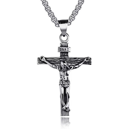 Vintage Crucifix Necklace Amen Artisan