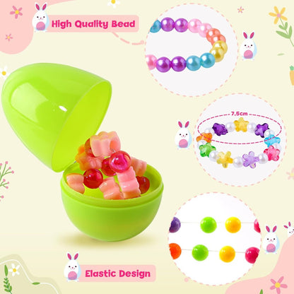 Prefilled Easter Eggs with Easter Eggs Bracelet Gift Set  Amen Artisan