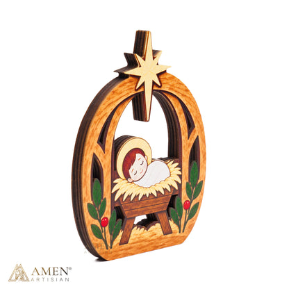 Christmas Nativity Manger Display