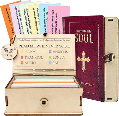 Handmade Wooden Bible Verses Box