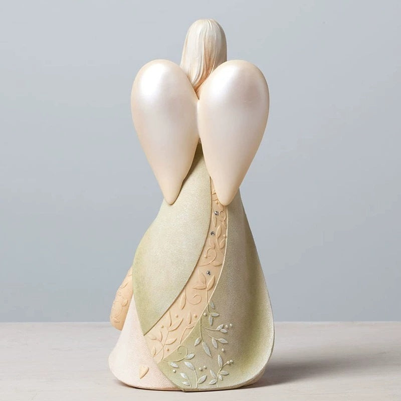 Angel Sculpture Ornament | Soothing Guardian Decor, Heartwarming Home Accent