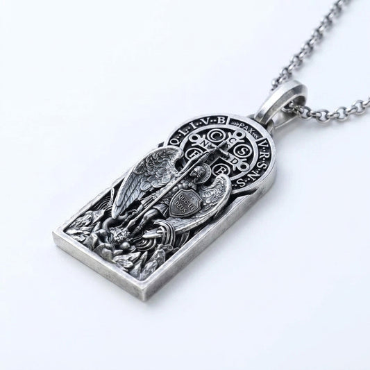 【LIMITED-TIME 50% OFF】St. Michael & St. Benedict Medal Necklace